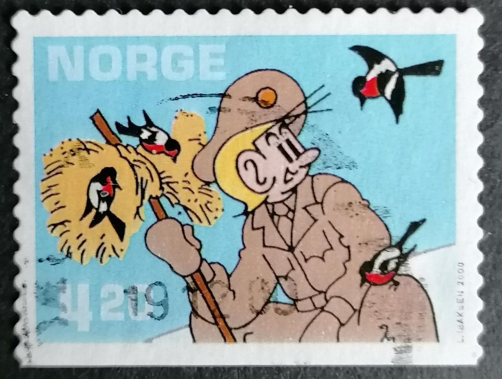 NOORWEGEN - comics 2000, Postzegels en Munten, Postzegels | Europa | Scandinavië, Verzenden, Noorwegen, Gestempeld