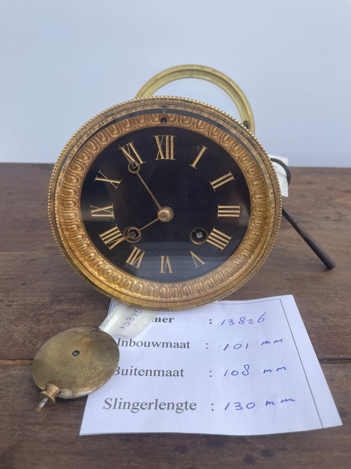 Los Frans pendule uurwerk 13826, Ophalen of Verzenden