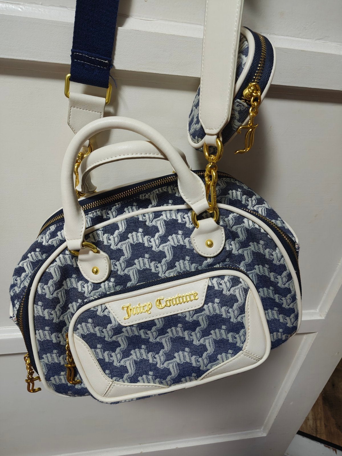Leuke Juicy Couture tas, Ophalen of Verzenden, Zo goed als nieuw, Blauw, Schoudertasje