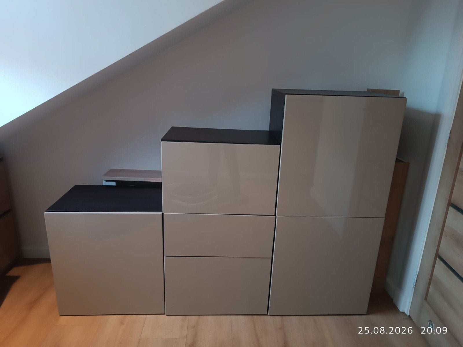 Moderne hoogglans kastenset (3 losse kasten), Ophalen, Gebruikt