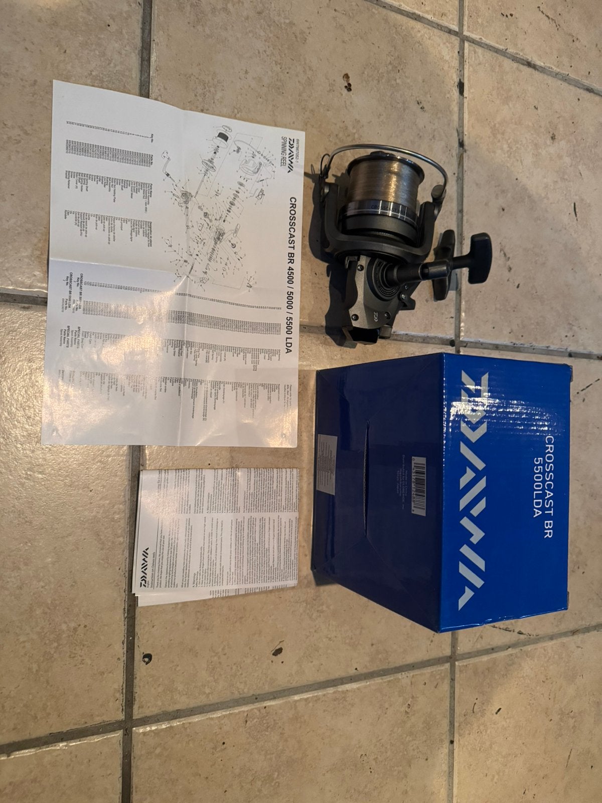 Daiwa crosscast br lda 5500, Watersport en Boten, Ophalen of Verzenden, Nieuw, Molen
