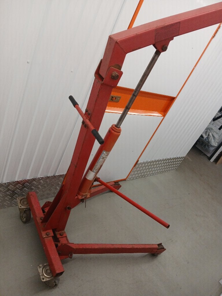 2 ton werkplaatskraan - Motorblok takel, Ophalen, Gebruikt, Handmatig