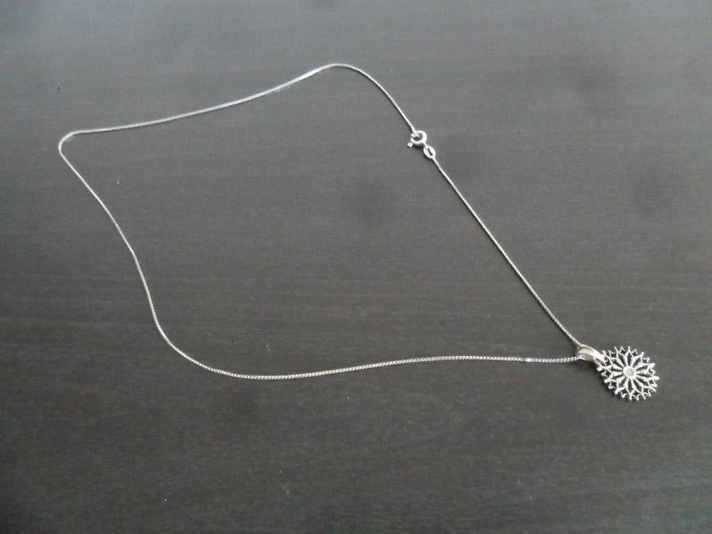 Superketting van zilver, Ophalen, Met hanger, Gebruikt, Zilver