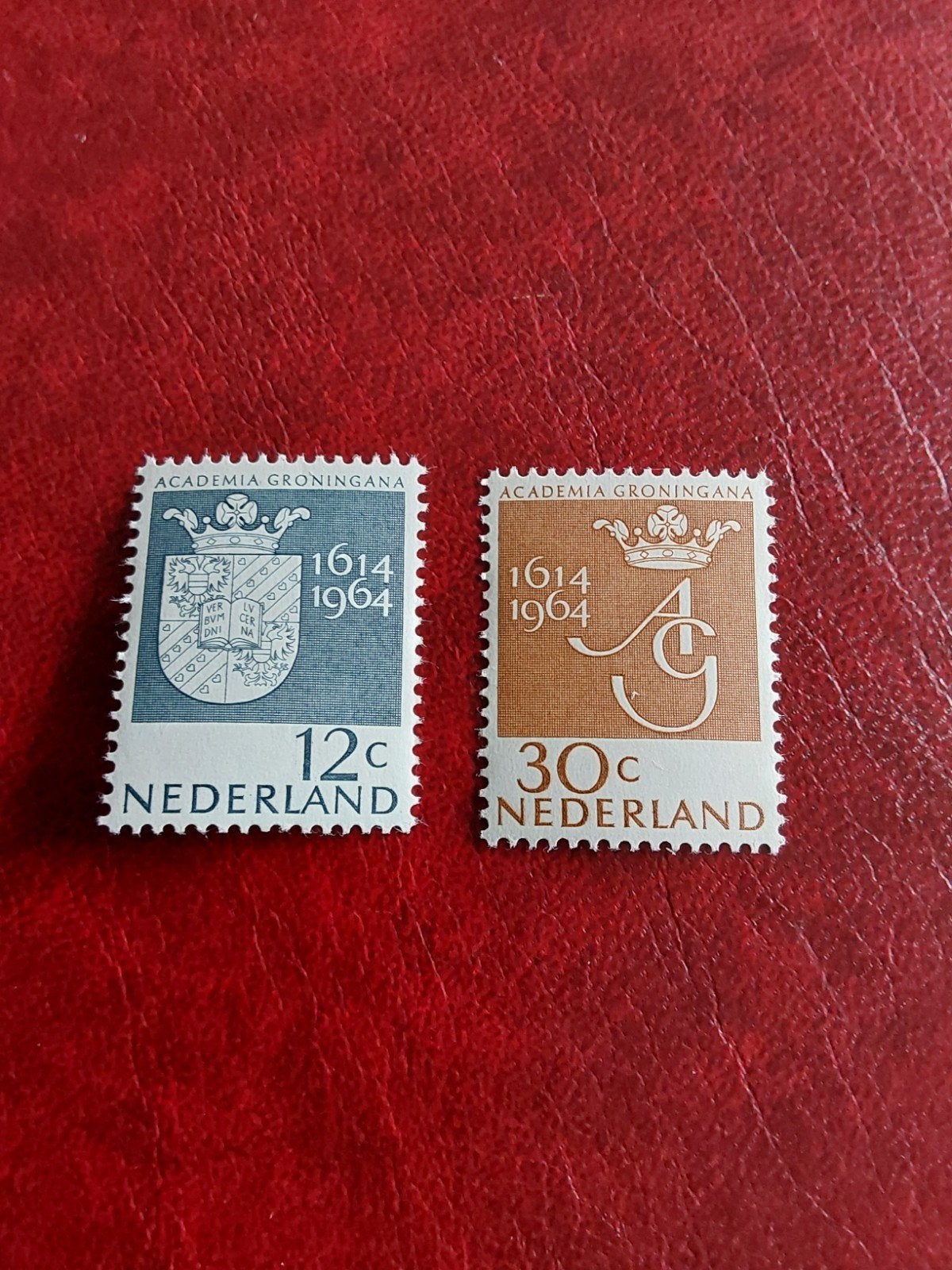 Nvph 816-817  350 Jaar Universiteit Groningen 1964 ( pf), Ophalen of Verzenden