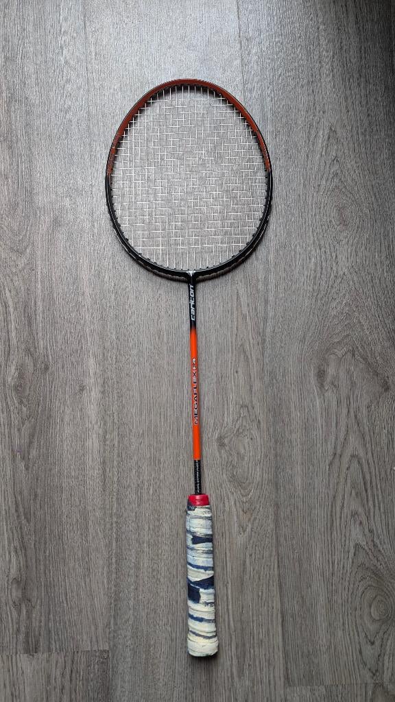2x Badminton rackets Carlton Megaflex F4 en 1 Prince, Ophalen of Verzenden, Gebruikt, Racket(s)