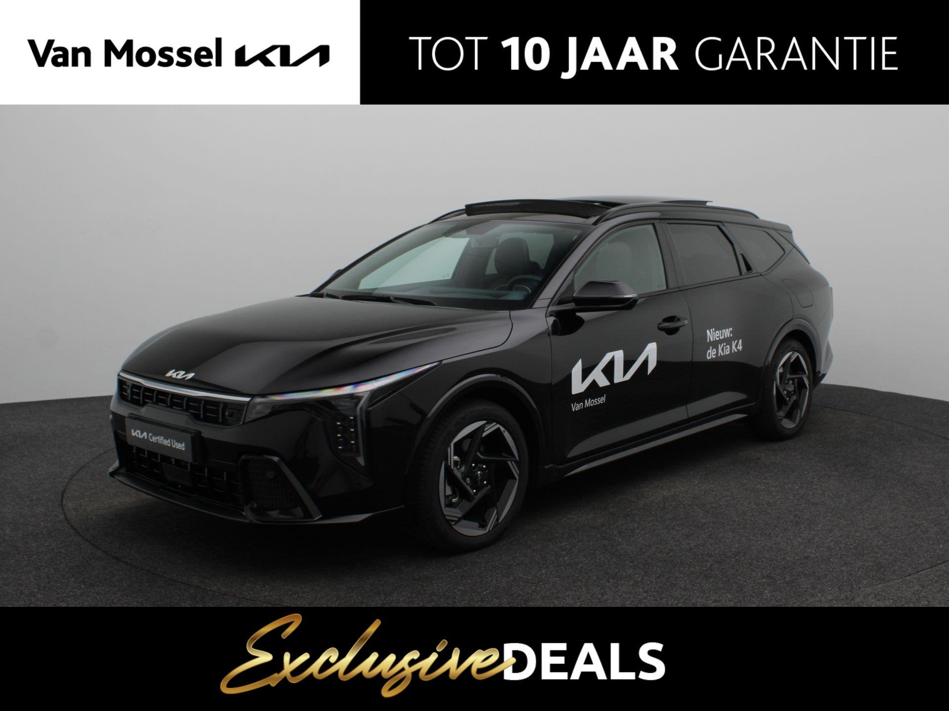Kia K4 Sportswagon 1.0 T-GDi MHEV GT-Line Launch Edition Aut, Auto's, Zwart, Origineel Nederlands, 3 cilinders, 1405 kg
