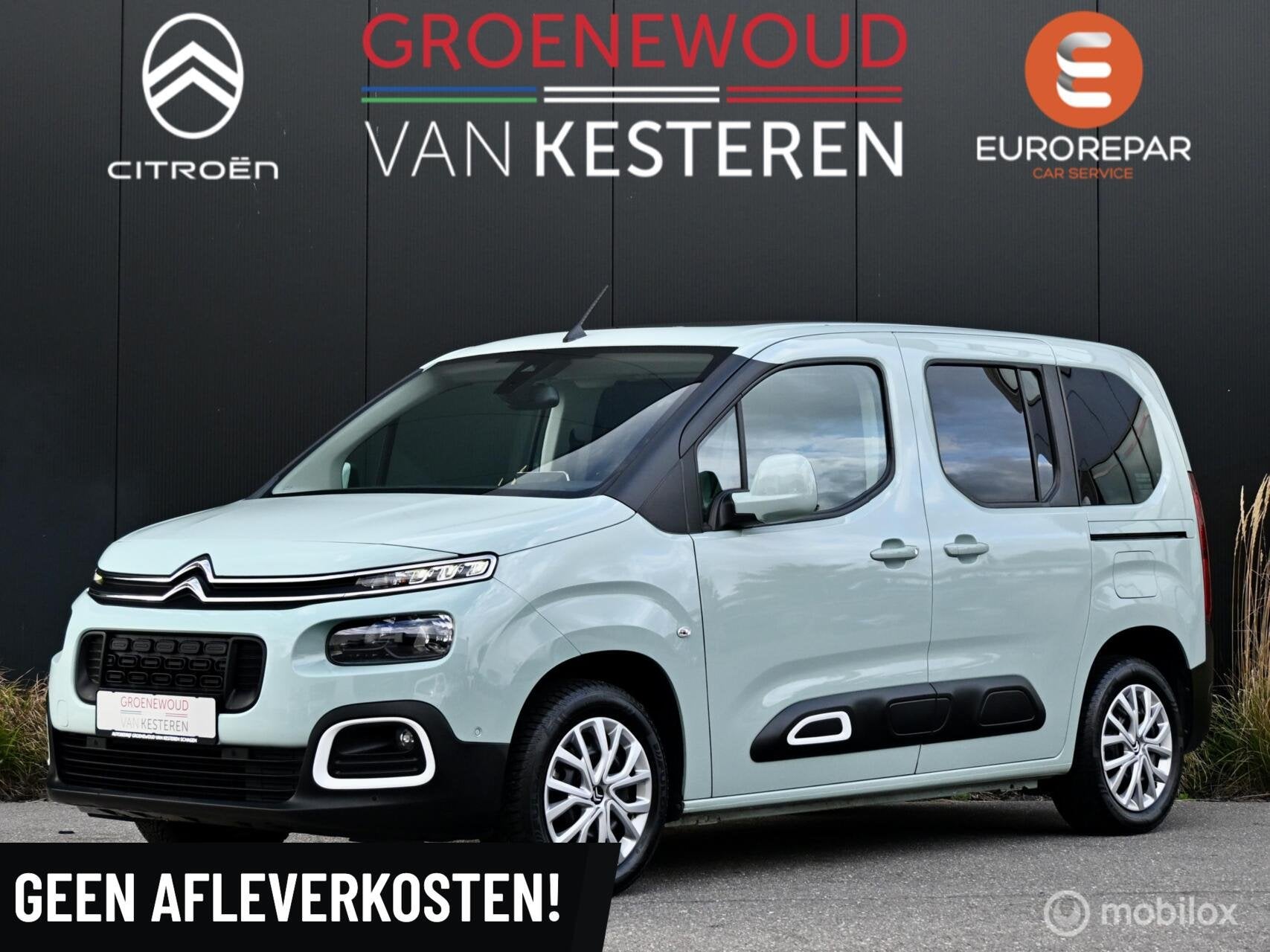 Citroen Berlingo Feel 110pk I Panodak I Carplay I Clima I, Auto's, Voorwielaandrijving, Stof, Gebruikt, Zwart