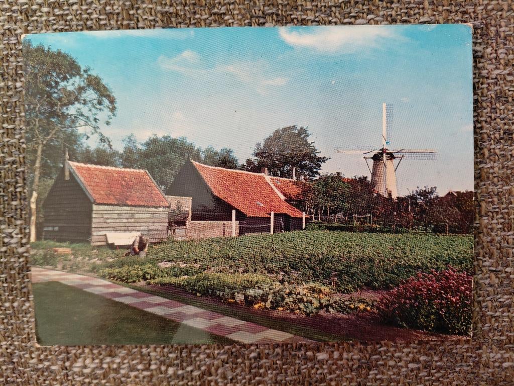 Ouddorp, Molen "de Hoop", gelopen, stempel Zeelandbrug-Midde, Verzenden, 1960 tot 1980, Gelopen, Zeeland
