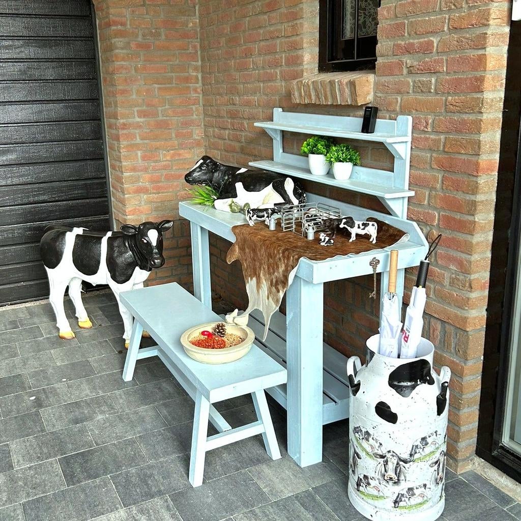 Koe beeld, polyester geit, varken, lammetje, kalfjes, ezels, Ophalen, Boerderijdier, Beeldje of Figuurtje