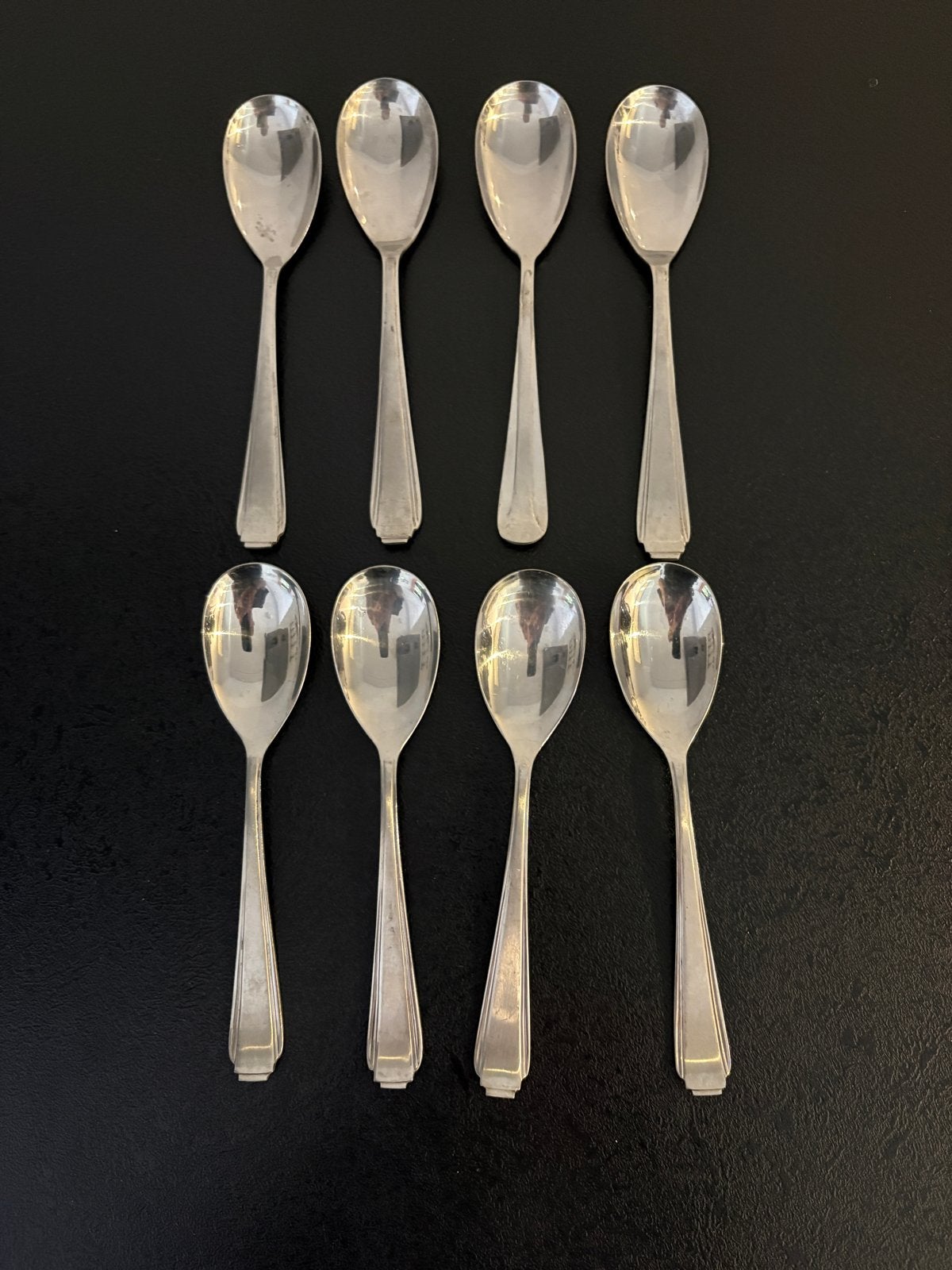 Set van 7 Sola dessert lepels, Ophalen of Verzenden, Zo goed als nieuw, Rvs of Chroom