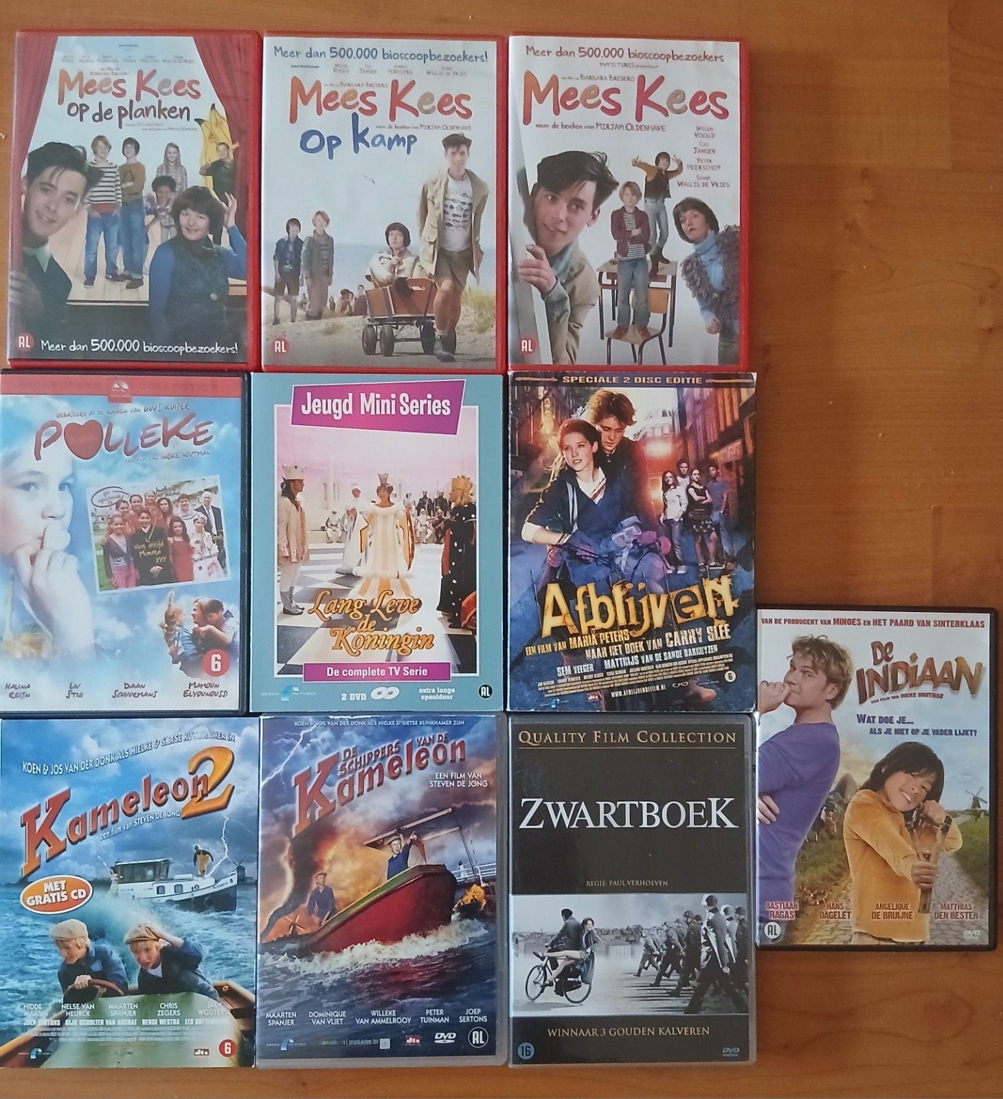 10 Nederlandse  dvd's films even per stuk doe een bod, Cd's en Dvd's, Ophalen, Gebruikt