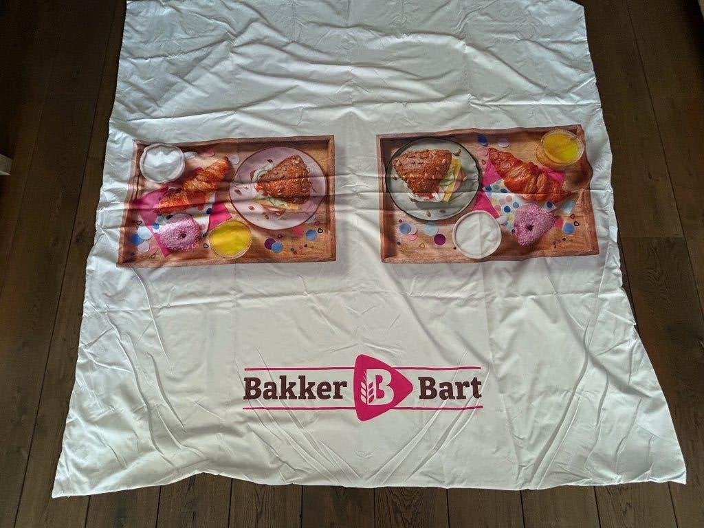 BAKKER BART 2 persoons overtrek *~~nieuw~~*, Verzenden, Wit, Dekbedovertrek, Nieuw