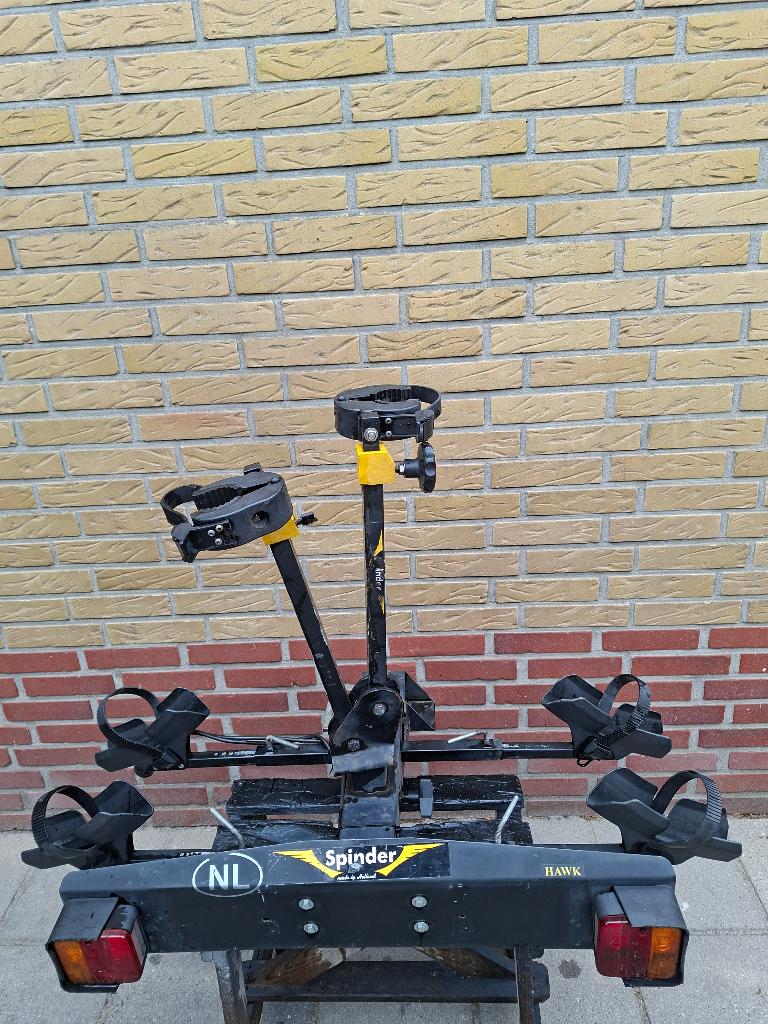 Fietsendrager Hawk Spinder voor op de trekhaak, Auto diversen, Fietsendragers, Gebruikt, Trekhaakdrager, 2 fietsen, Ophalen of Verzenden