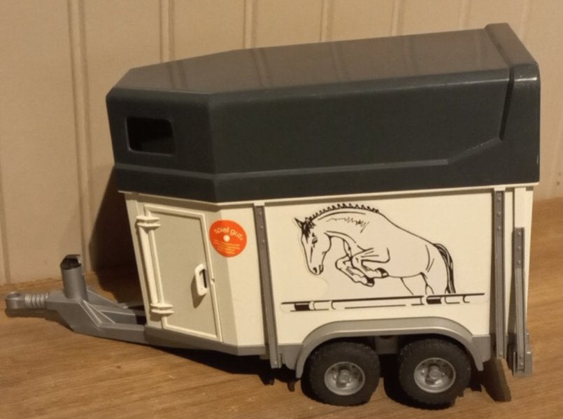 Bruder Paardentrailer BF43028, Ophalen of Verzenden, Zo goed als nieuw