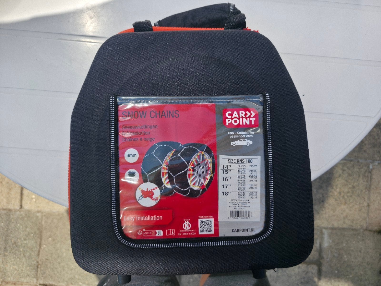Carpoint Sneeuwkettingen KNS 100 - 9mm, Ophalen, Zo goed als nieuw