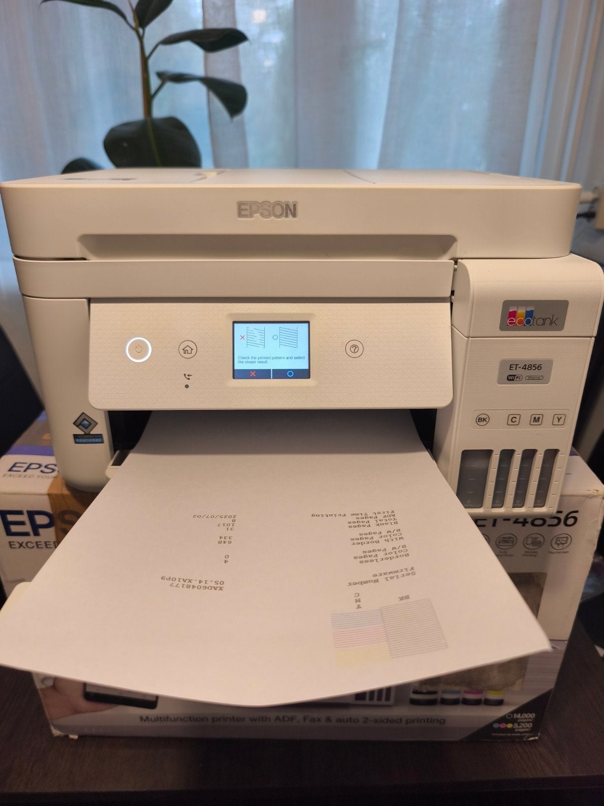 Epson EcoTank ET-4856 All-in-One Printer, All-in-one, Draadloos, Ophalen of Verzenden, Zo goed als nieuw