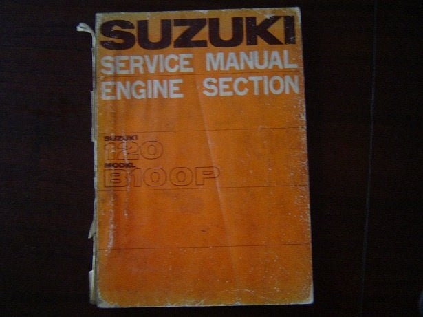 Suzuki 120 B100P 120 cc single motorcycle service manual, Motoren, Handleidingen en Instructieboekjes, Ophalen of Verzenden, Suzuki