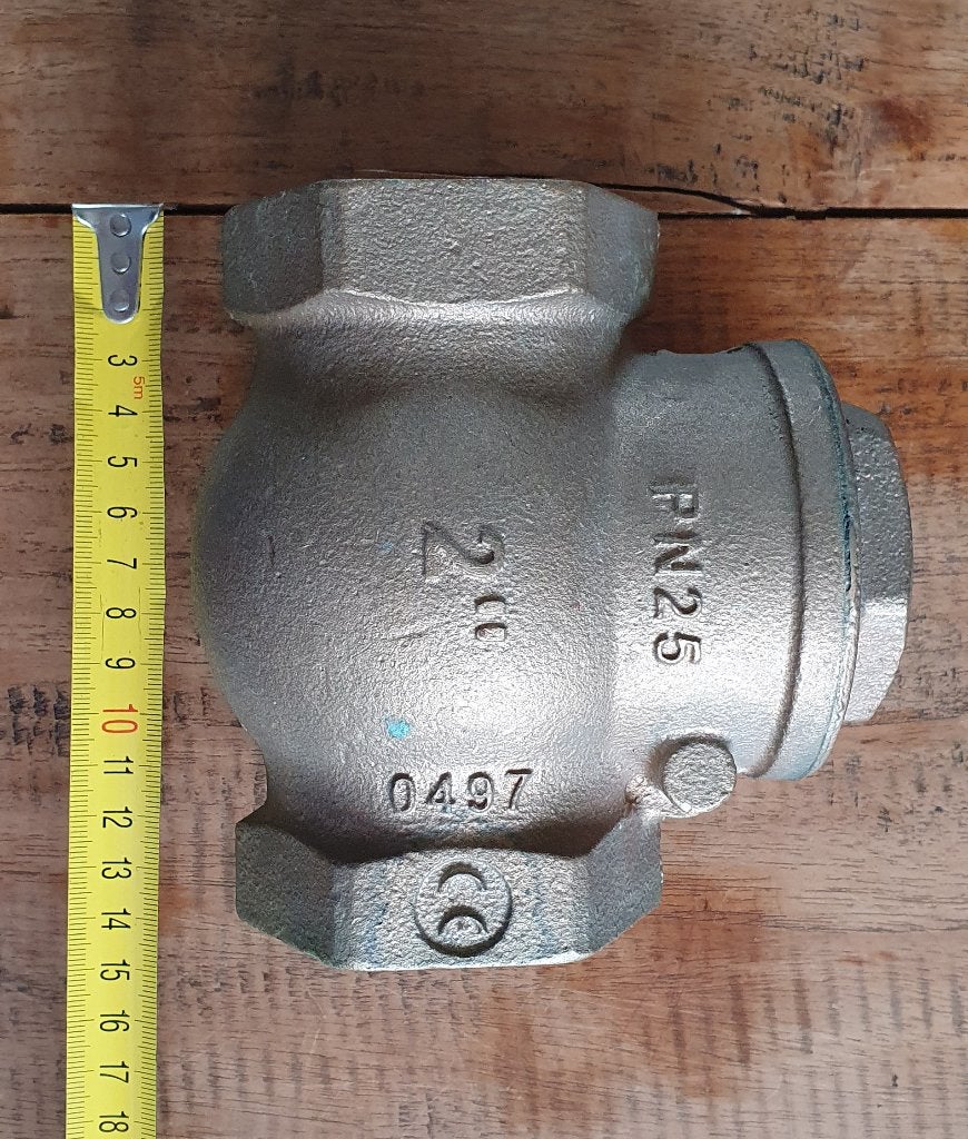 Terugslagklep keerklep 2 inch volledig messing, Ophalen of Verzenden, Nieuw, Handmatig, Hydrofoorpomp