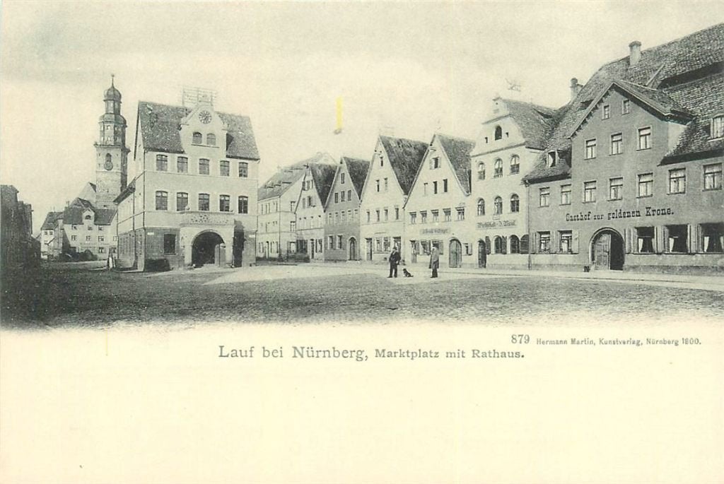 379-147-001 Lauf bei Nürnberg Marktplatz, Ophalen of Verzenden, Voor 1920, Duitsland