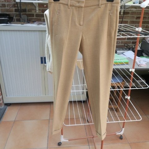 Broek lichtbruin hoge taille Seductive mt 36, Kleding | Dames, Seductive, Bruin, Ophalen of Verzenden, Zo goed als nieuw