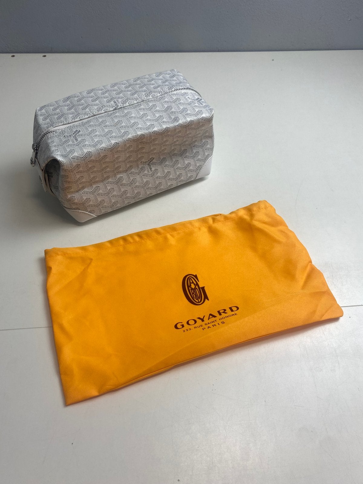 Goyard toilettas / cosmeticabag – nette staat, Ophalen of Verzenden, Nieuw, Wit, Heer of Dame