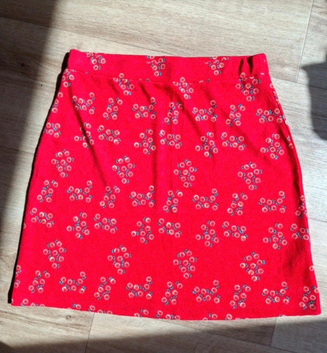 Rood rokje met bloemenprint - Who's That Girl, Kleding | Dames, Maat 38/40 (M), Who's That Girl, Ophalen of Verzenden, Zo goed als nieuw