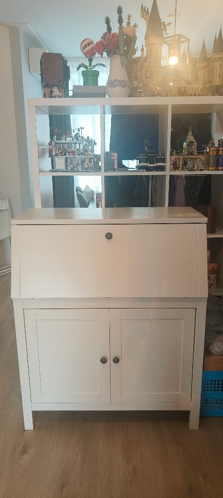 Ikea Hemnes bureau/secretaire, wit, Ophalen, Scandinavisch, 89 cm, 46 cm