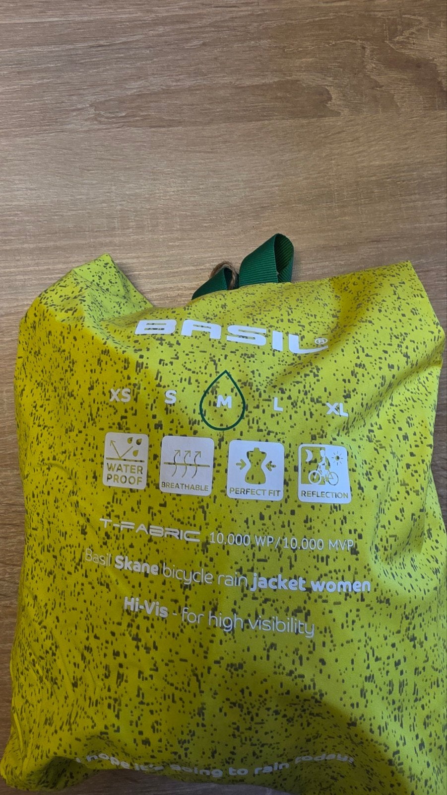 Basil Skane Hi-Vis fietsregenjas dames - Maat M, M, Basil, Nieuw, Ophalen of Verzenden