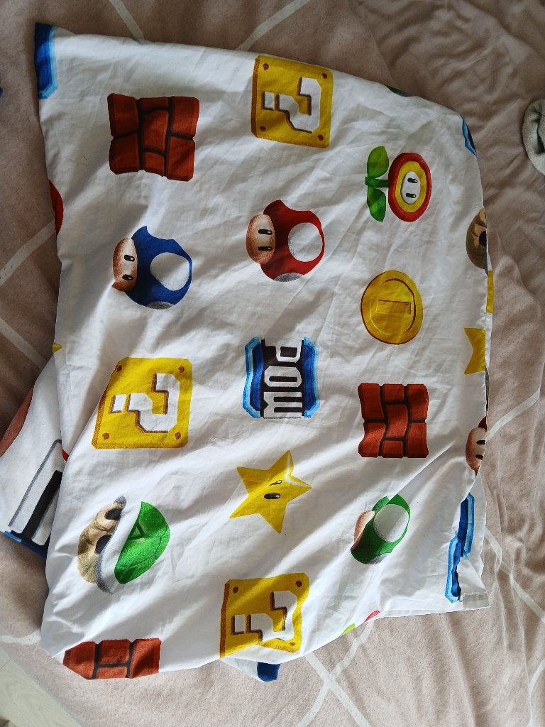 Mario beddengoed 90 bij 200 cm, Ophalen, Gebruikt, Overige merken, Jongetje of Meisje