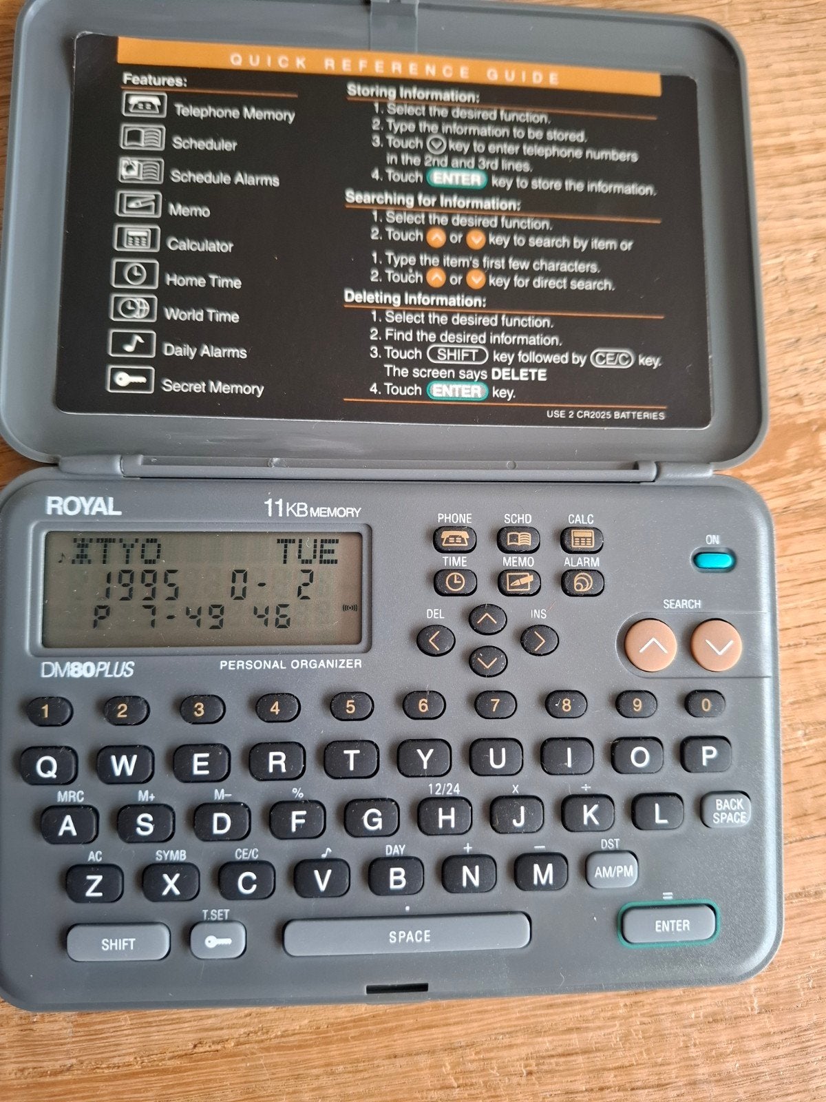 Royal DM80 Plus Personal Organizer - Vintage PDA, Overige merken, Overige systemen, Ophalen of Verzenden, Zo goed als nieuw