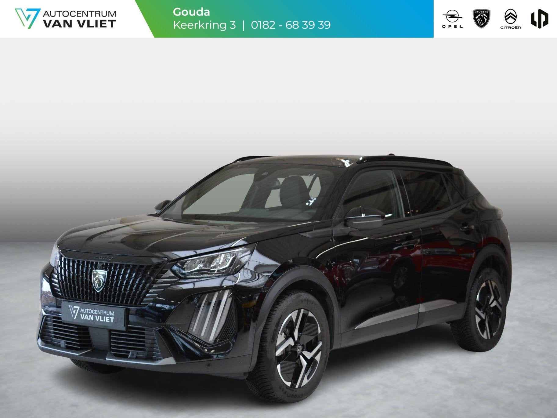 Peugeot 2008 1.2 Hybrid 136 Allure | Navigatie | Parkeer Cam, Gebruikt, Euro 6, 1199 cc, Leder en Stof
