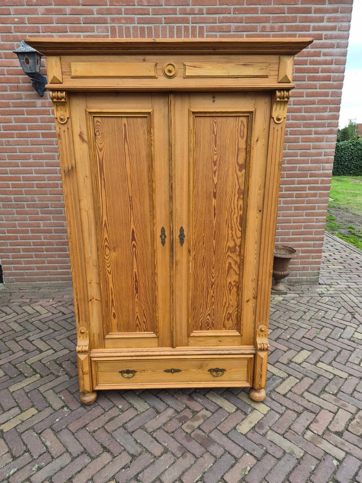 Prachtige Grenen Kast met Lade en Planken, Ophalen