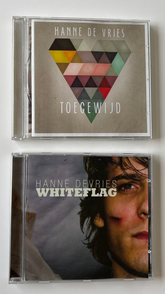 2 x Hanne de Vries CD's: Toegewijd en Whiteflag, Ophalen of Verzenden, Gebruikt, Christelijke pop, Album