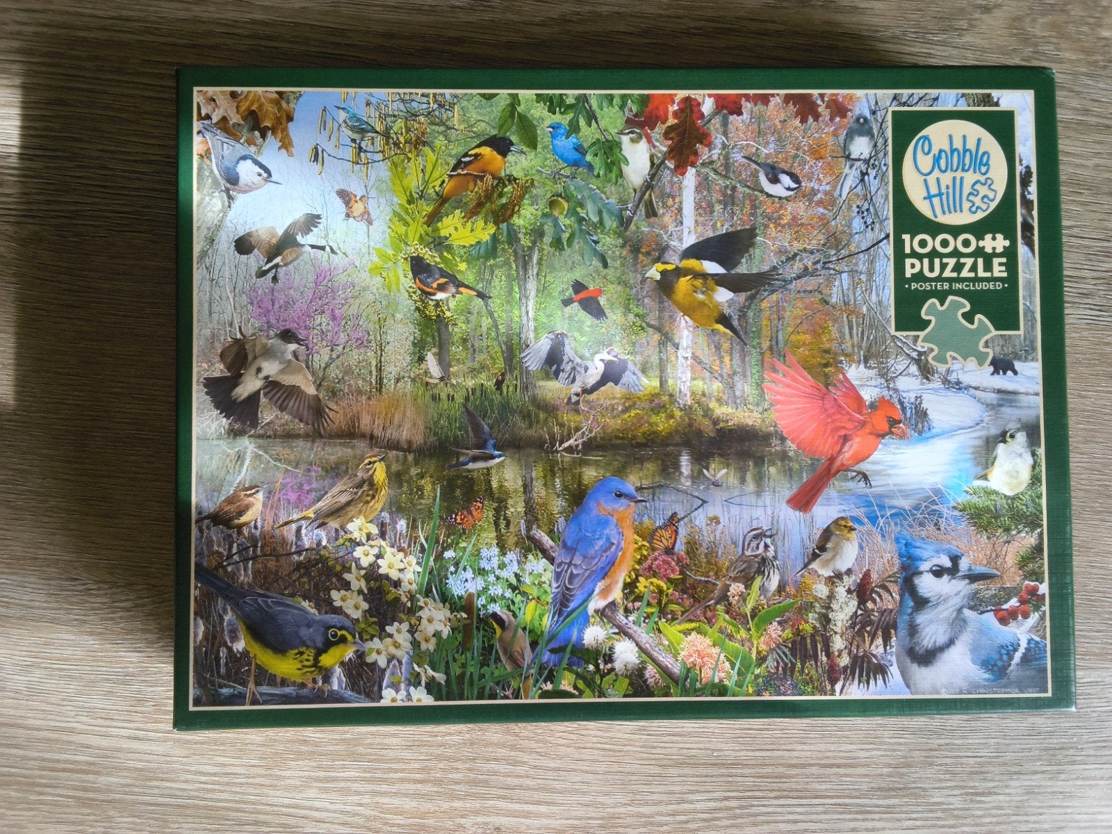 Cobble Hill puzzel met vogels., Ophalen of Verzenden, 500 t/m 1500 stukjes, Zo goed als nieuw