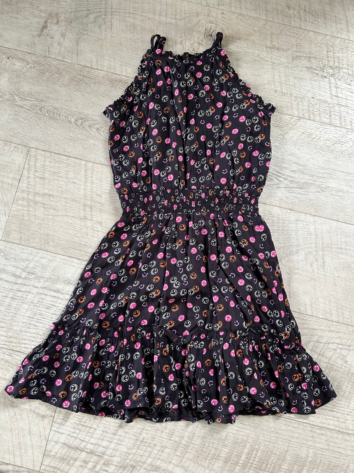 Shoeby zomerjurk maat 146/152 met vrolijke smileys, Kinderen en Baby's, Kinderkleding | Maat 146, Gebruikt, Meisje, Jurk of Rok