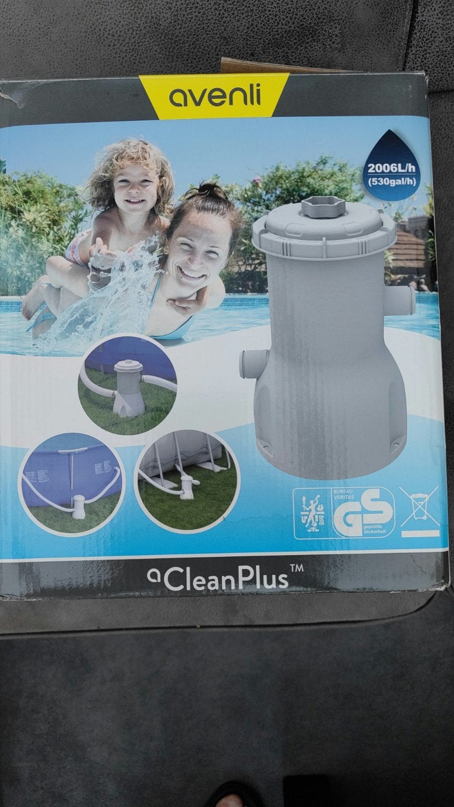 Avenli CleanPlus Zwembadfilterpomp 2006L/h, Ophalen, Minder dan 80 cm, Rond, Nieuw