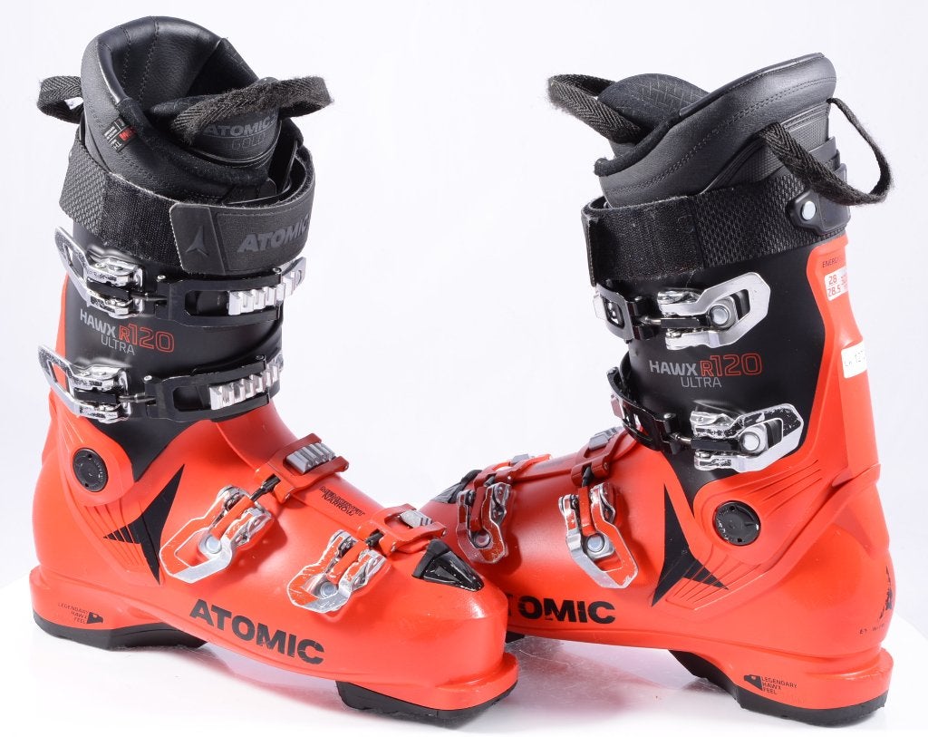 40,5 41 EU skischoenen ATOMIC HAWX ULTRA R120, energy, 160 tot 180 cm, Gebruikt, Verzenden, Schoenen