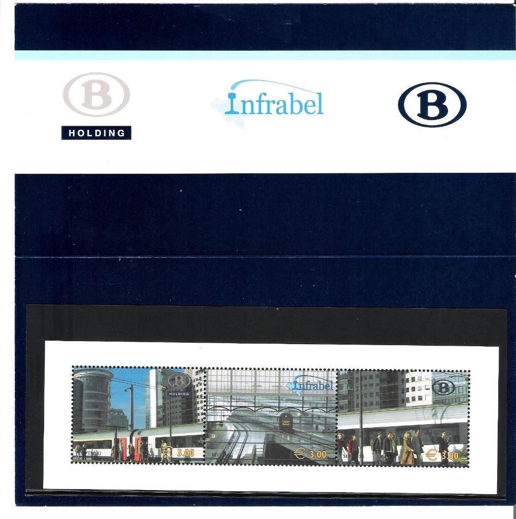 België 2005 Nieuwe Structuur van de NMBS groep **, Orginele gom, Ophalen of Verzenden, Postfris, Treinen