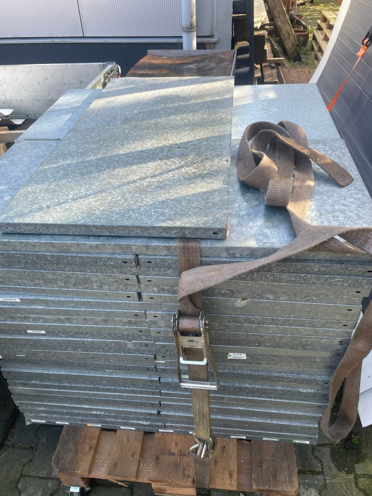 Legborden voor stelling, Ophalen, Gebruikt