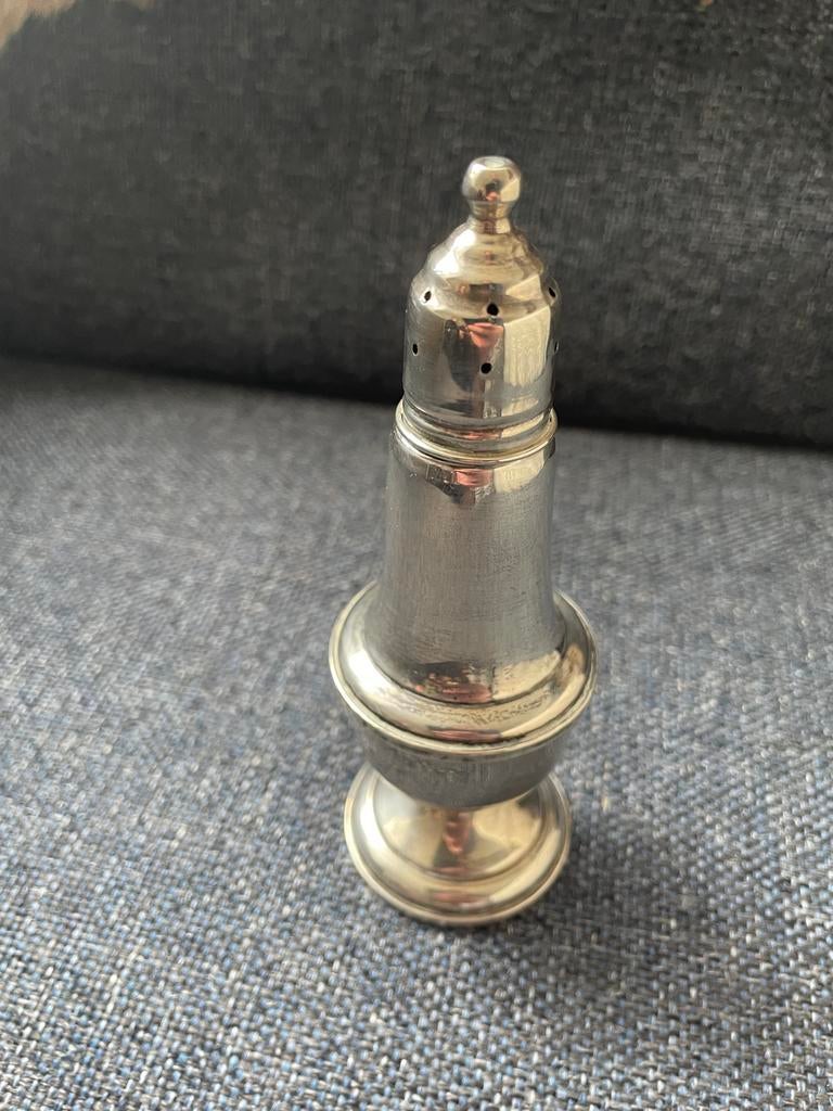 Antieke Sterling zilveren strooipotje, Antiek en Kunst, Antiek | Goud en Zilver, Ophalen of Verzenden, Zilver