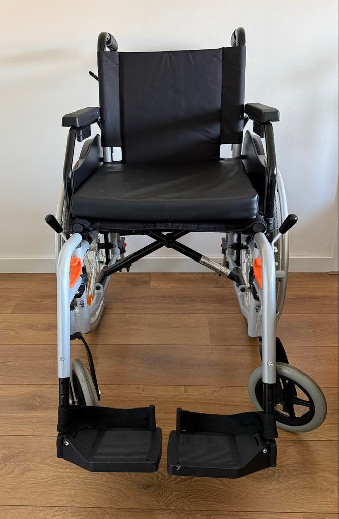 Rolstoel Excel G-eco+ Pu/voetsteunen 45x43cm, Ophalen, Duwrolstoel
