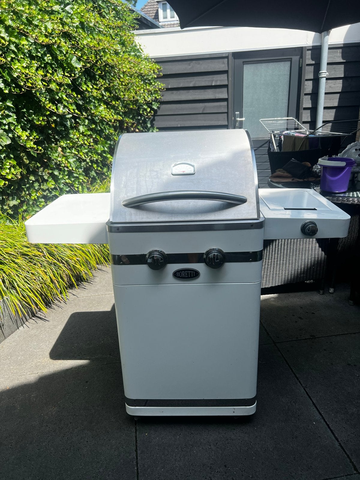 Boretti gasbarbecue met zijbrander, Ophalen of Verzenden, Gebruikt