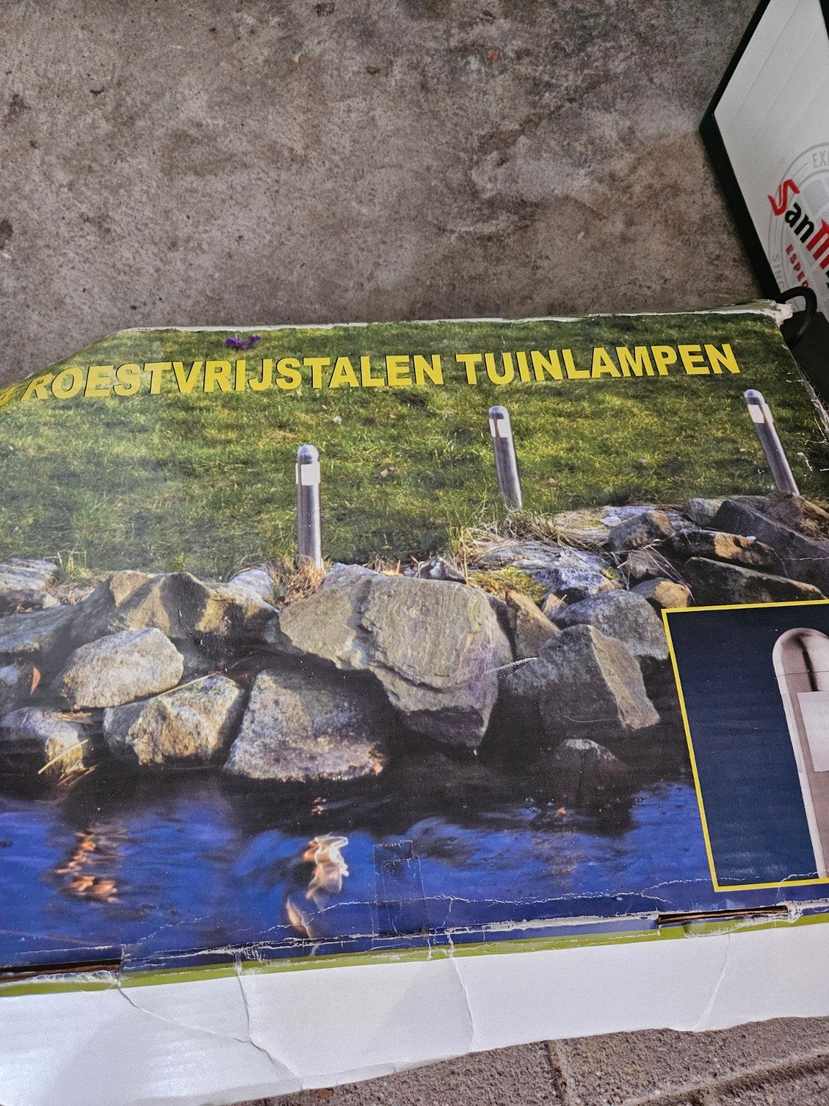 Tuinlampen., Ophalen, Nieuw