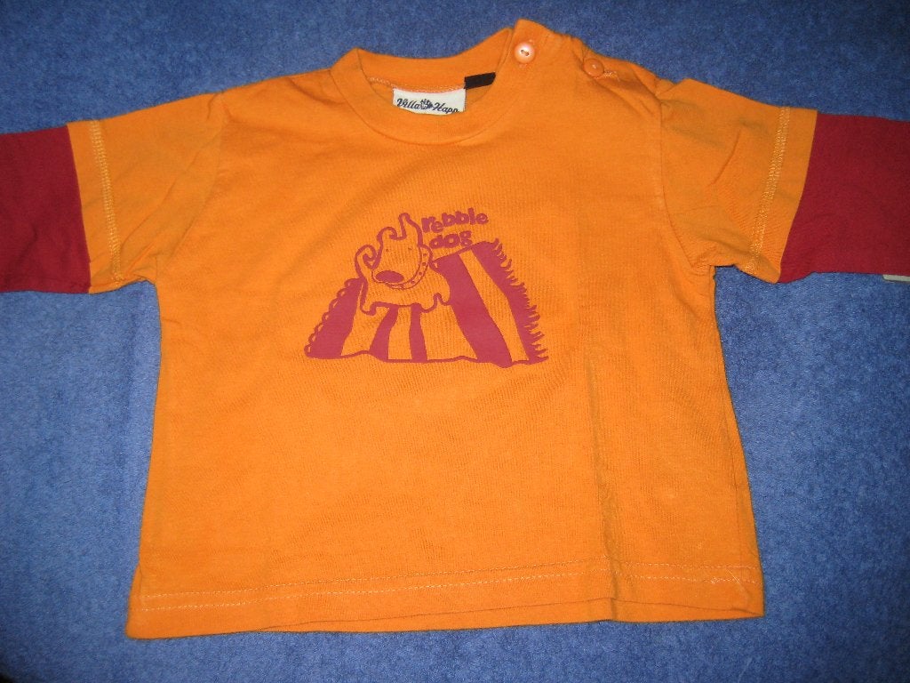 Shirt, 68, oranje, Villa Happ, Ophalen of Verzenden, Zo goed als nieuw, Jongetje, Shirtje of Longsleeve