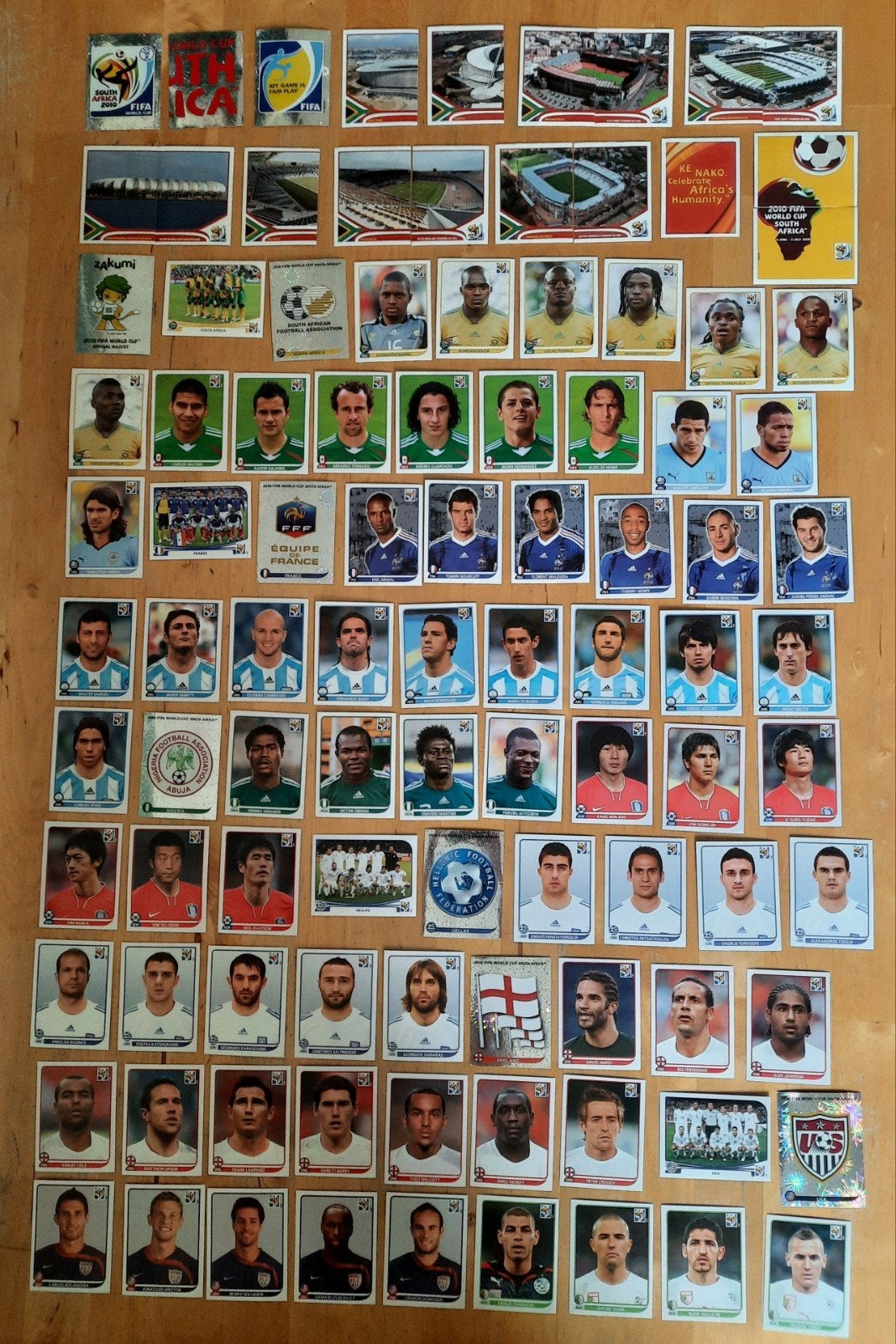 Grote collectie Panini WK 2010 voetbalplaatjes, Verzamelen, Ophalen of Verzenden, Gebruikt, Overige sporten, Poster, Plaatje of Sticker