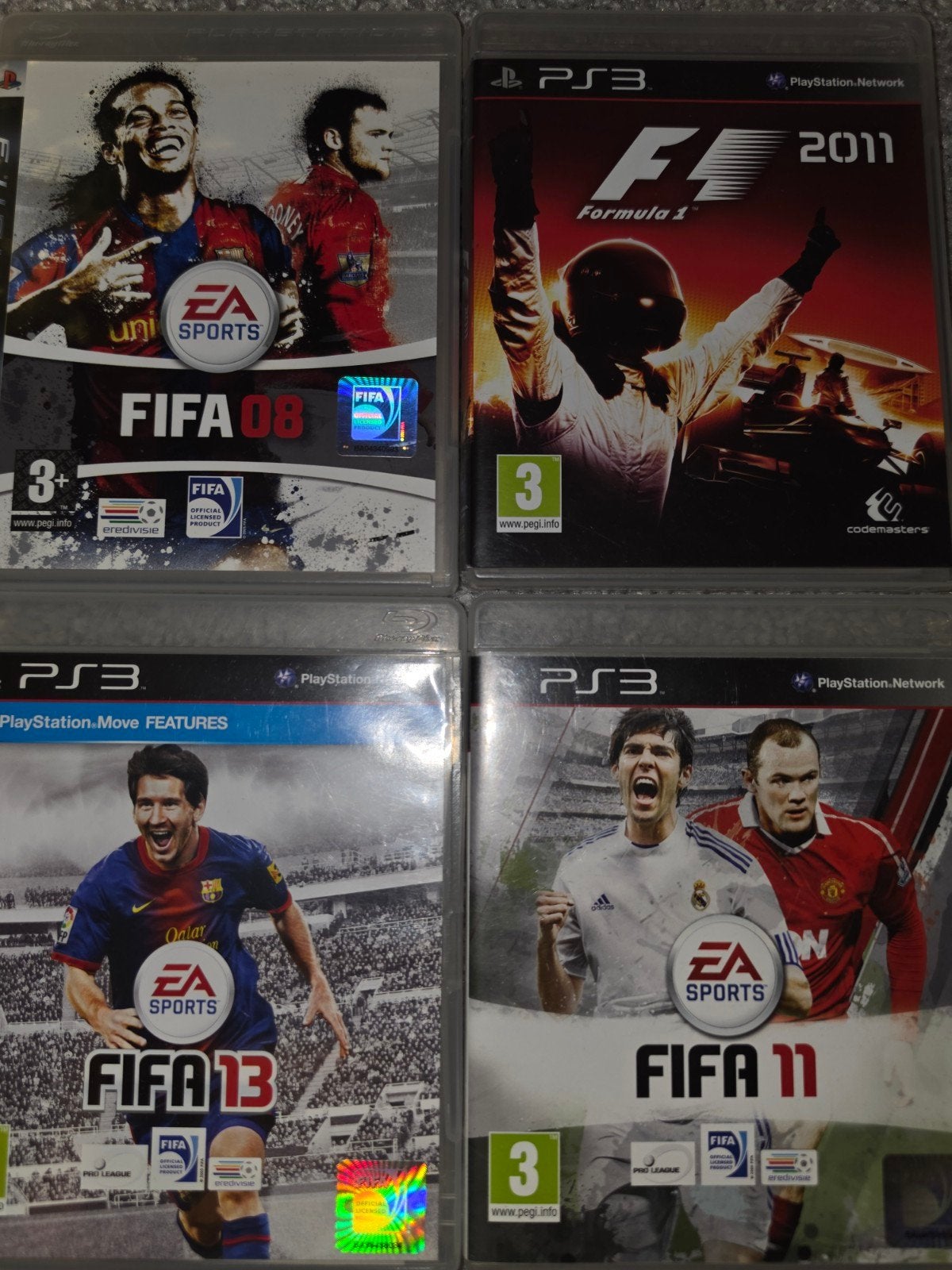 PS3 Games: FIFA 08, FIFA 11, FIFA 13 & F1 2011, Spelcomputers en Games, Games | Sony PlayStation 3, Gebruikt, Ophalen of Verzenden