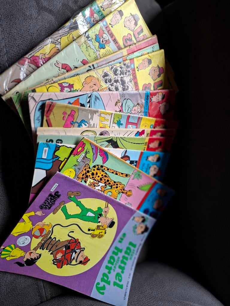 Laurel en hardy strips, Meerdere comics, Ophalen of Verzenden, Zo goed als nieuw, Europa