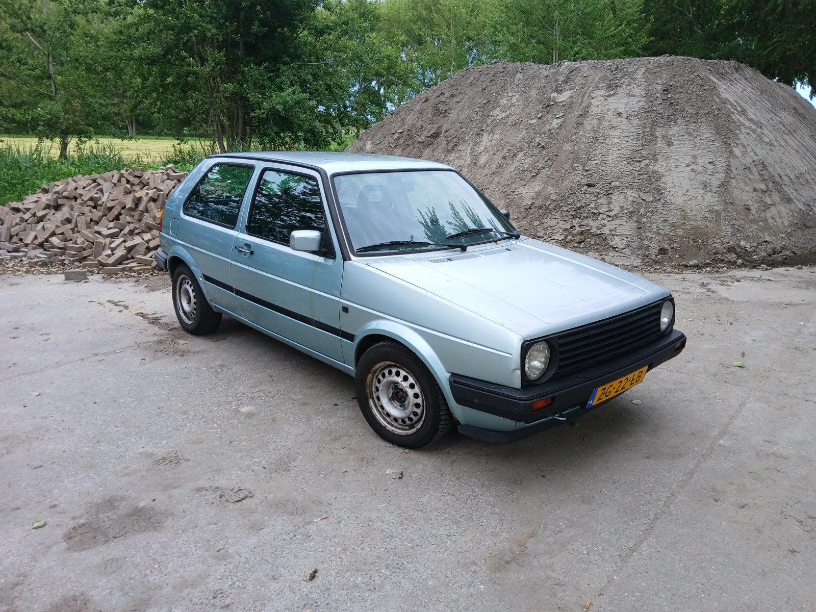 Volkswagen Golf 1.6 CL 51KW AUT U9 1991 Groen, Auto's, 924 kg, 4 cilinders, 1200 kg, 462 kg