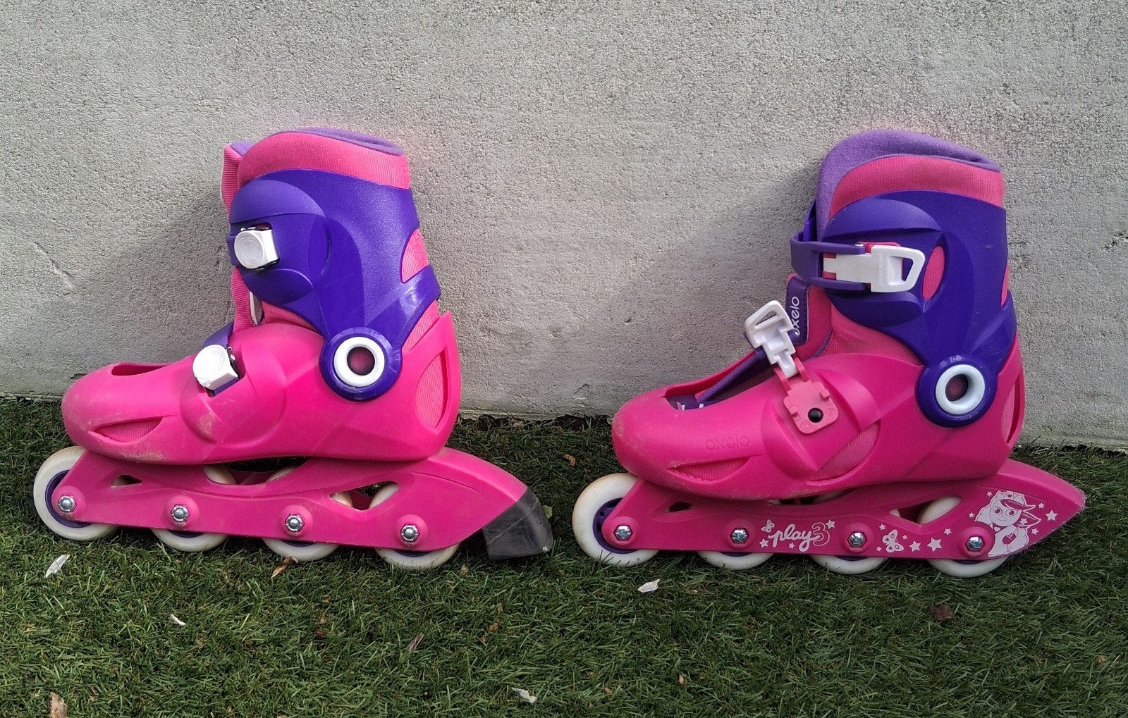 Roze verstelbare inline skates voor kinderen, maat 32-34, Sport en Fitness, Skeelers, Kinderen, Inline skates 4 wielen, Ophalen