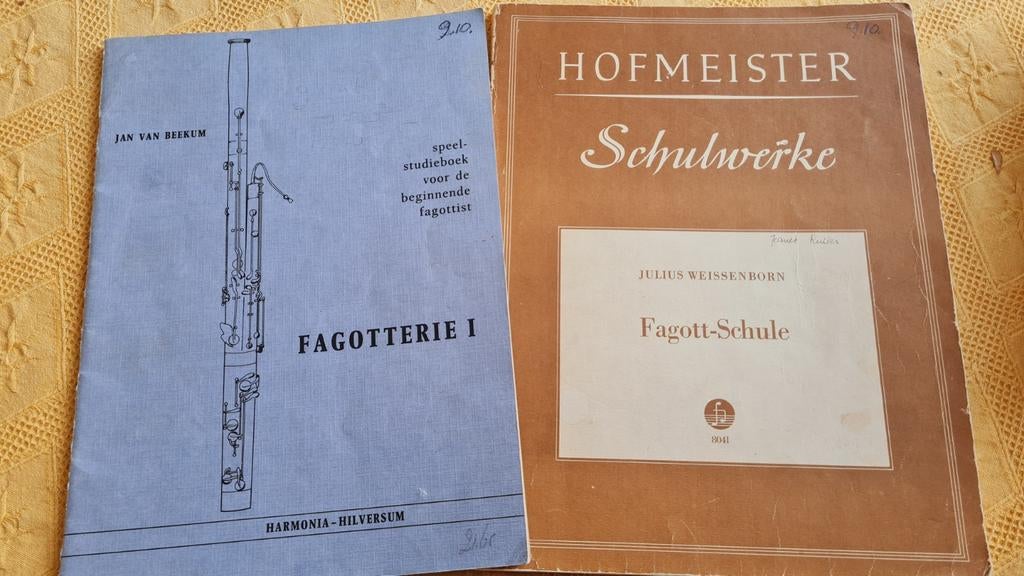 Fagot studiemateriaal: Fagotterie I & Schulwerke bladmuziek, Muziek en Instrumenten, Ophalen of Verzenden